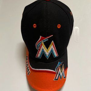 MLB Miami Marlins '47 Brand Youth Kids Adjustable Baseball Cap Hat Black